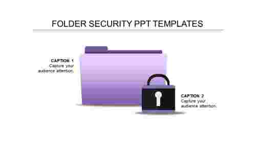 security ppt templates-folder security ppt templates-purple